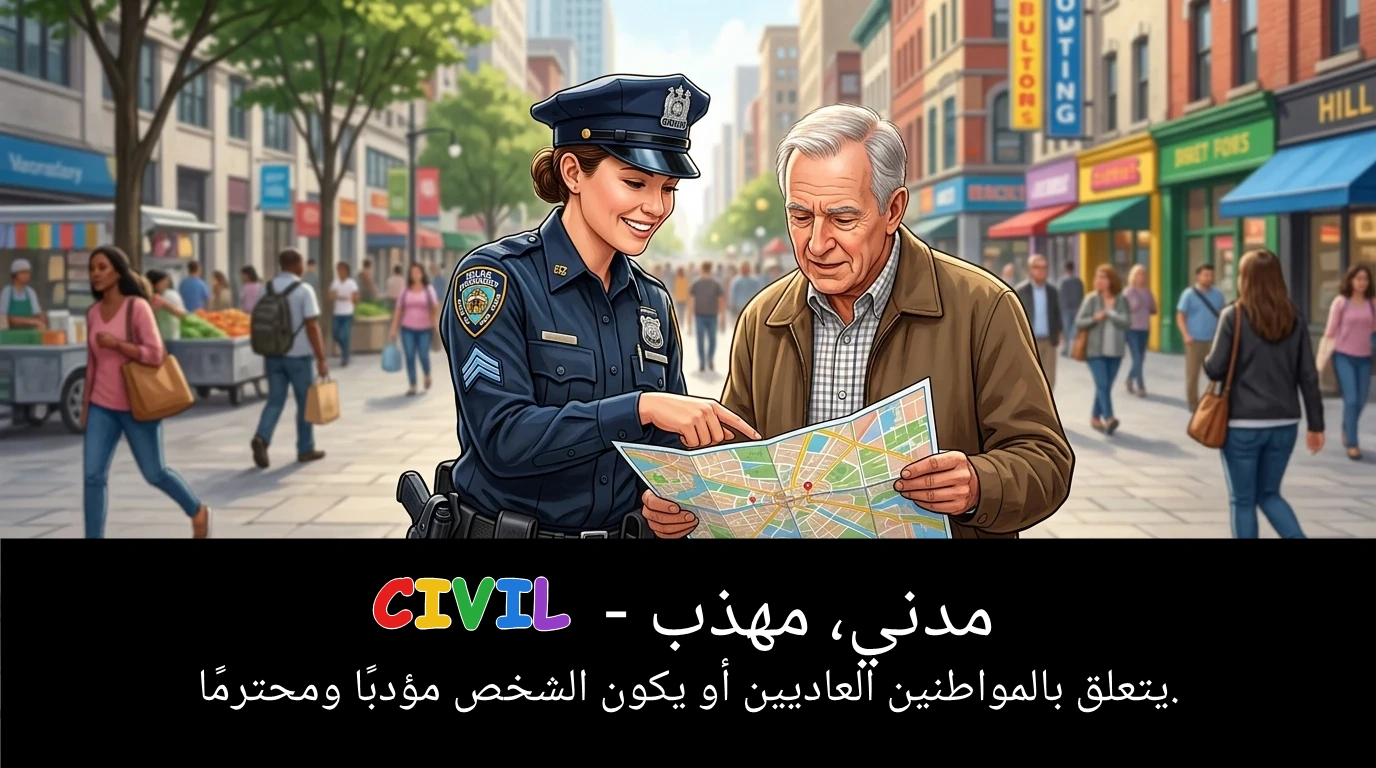 Arabic Illustration for civil